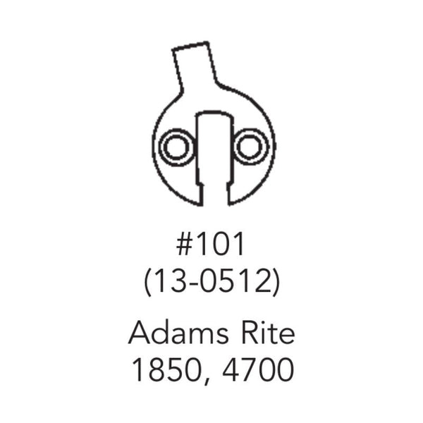 Sargent 6044 X 101 LFIC Mortise Cylinder Housing, 1-1/2", Adams Rite Cam