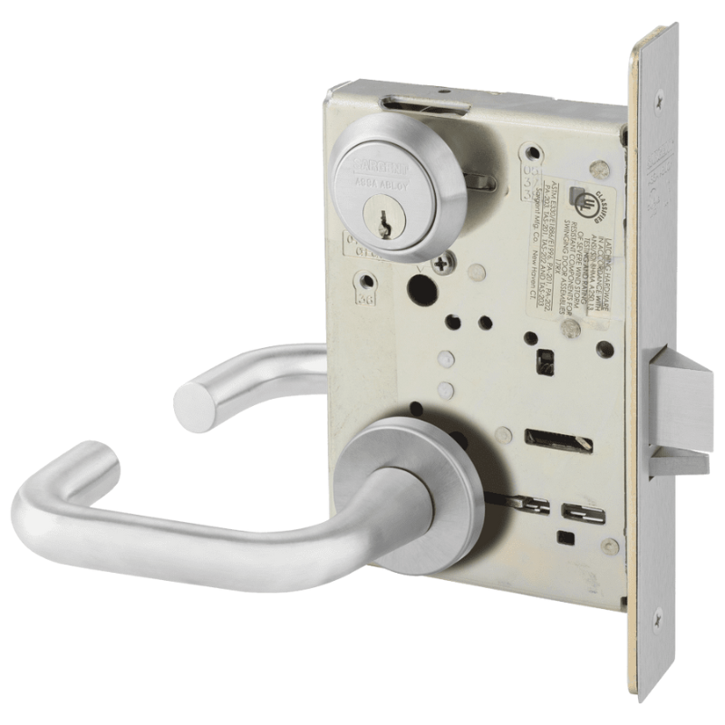 Sargent 8204-LNJ-26D Storeroom or Closet Function Mortise Lock, LA Key