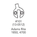 Sargent 6044 X 101 LFIC Mortise Cylinder Housing, 1-1/2", Adams Rite Cam