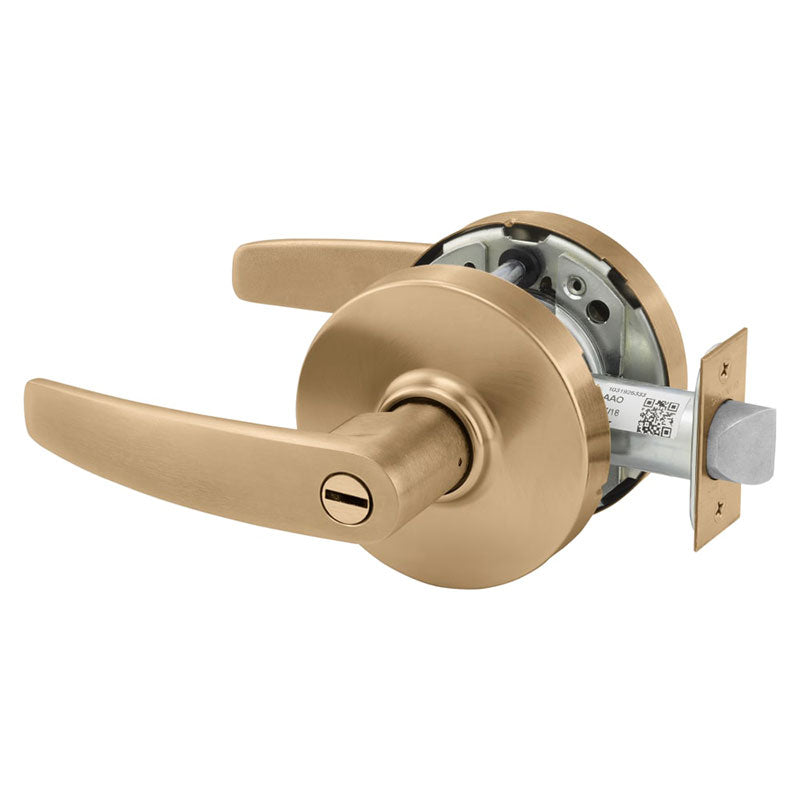Sargent 10XU65-LB Cylindrical Lever Lockset, Privacy/Bathroom Function