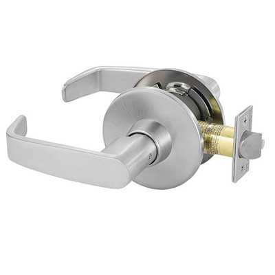 Sargent 28-11U15-US26D Passage Function T-Zone 11 Line Grade 1 Cylindrical Lever Lock -  2-3/4" Backset, (28) 4-7/8" Strike, Satin Chrome Finish