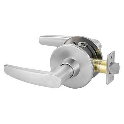 Sargent 28-11U15-US26D Passage Function T-Zone 11 Line Grade 1 Cylindrical Lever Lock -  2-3/4" Backset, (28) 4-7/8" Strike, Satin Chrome Finish