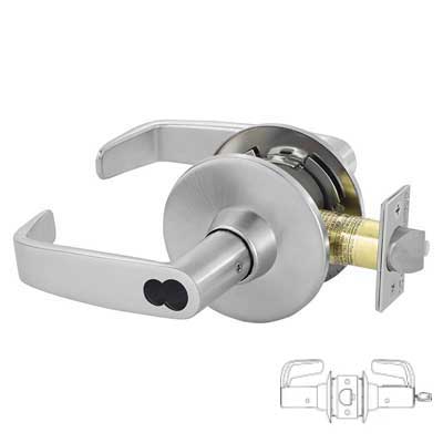 Sargent 28-11G37-US26D T-Zone Classroom Function 11 Line Grade 1 Cylindrical Lever Lock - 2-3/4" Backset, (28) 4-7/8" Strike, Satin Chrome Finish