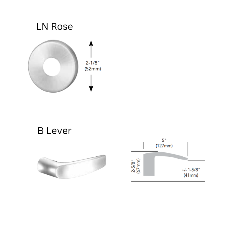 Sargent KP-8278-LNB Keypad Mortise Lock, Entry Key Override, No Deadbolt, Less Cylinder, Field Reversible