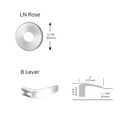 Sargent KP-8276-LNB Keypad Mortise Lock, Entry Key Override with Deadbolt, Cylinder Override, Less Cylinder, Field Reversible