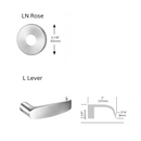 Sargent KP-8278-LNL Keypad Mortise Lock, Entry Key Override, No Deadbolt, Less Cylinder, Field Reversible