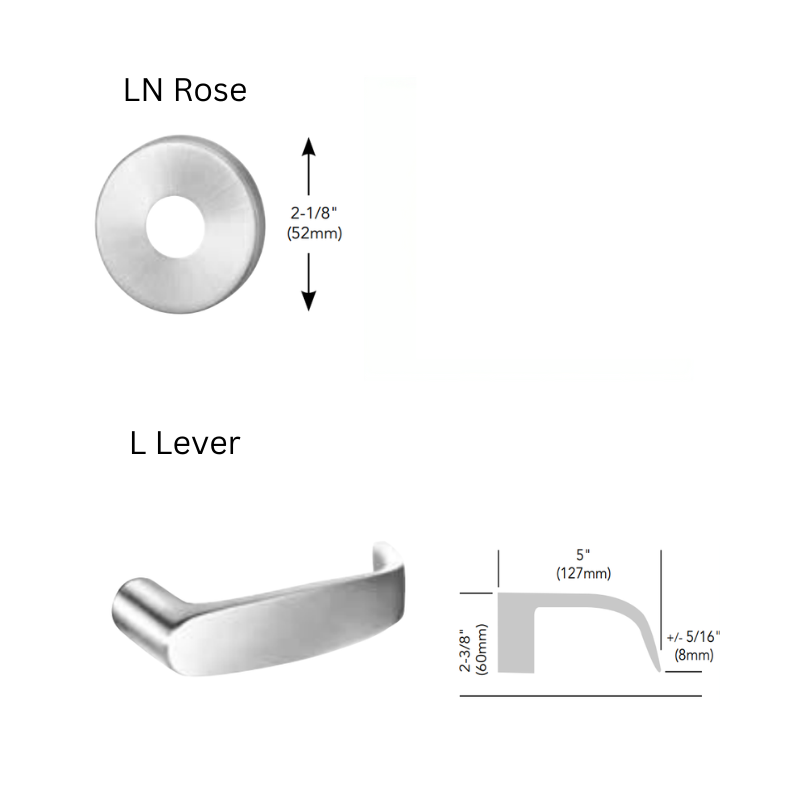 Sargent KP-8278-LNL Keypad Mortise Lock, Entry Key Override, No Deadbolt, Less Cylinder, Field Reversible