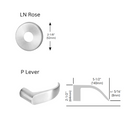 Sargent KP-8276-LNP Keypad Mortise Lock, Entry Key Override with Deadbolt, Cylinder Override, Less Cylinder, Field Reversible