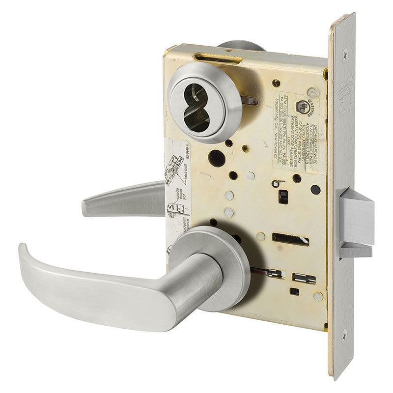 Sargent 70-8204-LNP-US32D Storeroom or Closet Mortise Lock