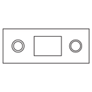 Sargent 650 BLACK Standard Top Strike for Fire Rated