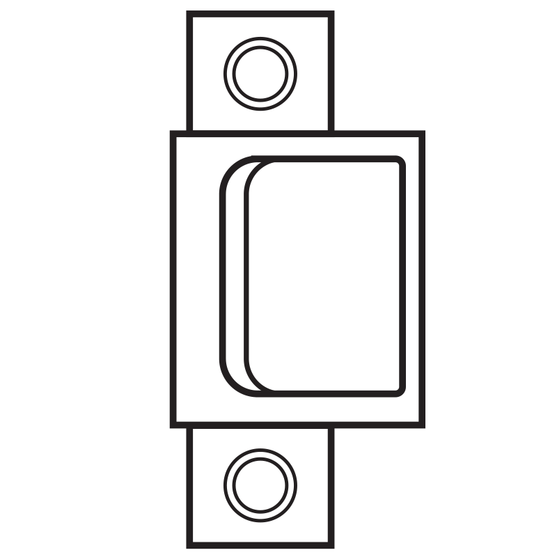 Sargent 657 BLACK Standard Strike for 8500 Series Exit Devices