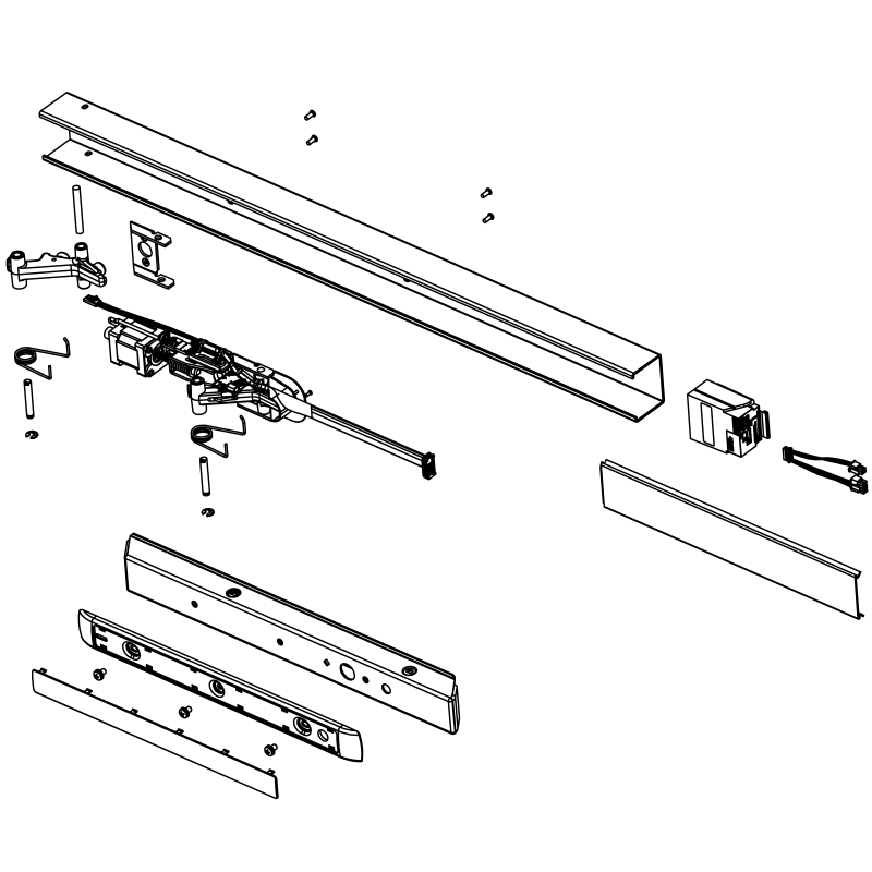 Sargent 68 3213 32D Electric Latch Retraction Rail Assembly For Exit Sargent 68 3213 32d electric latch retraction rail assembly for exit