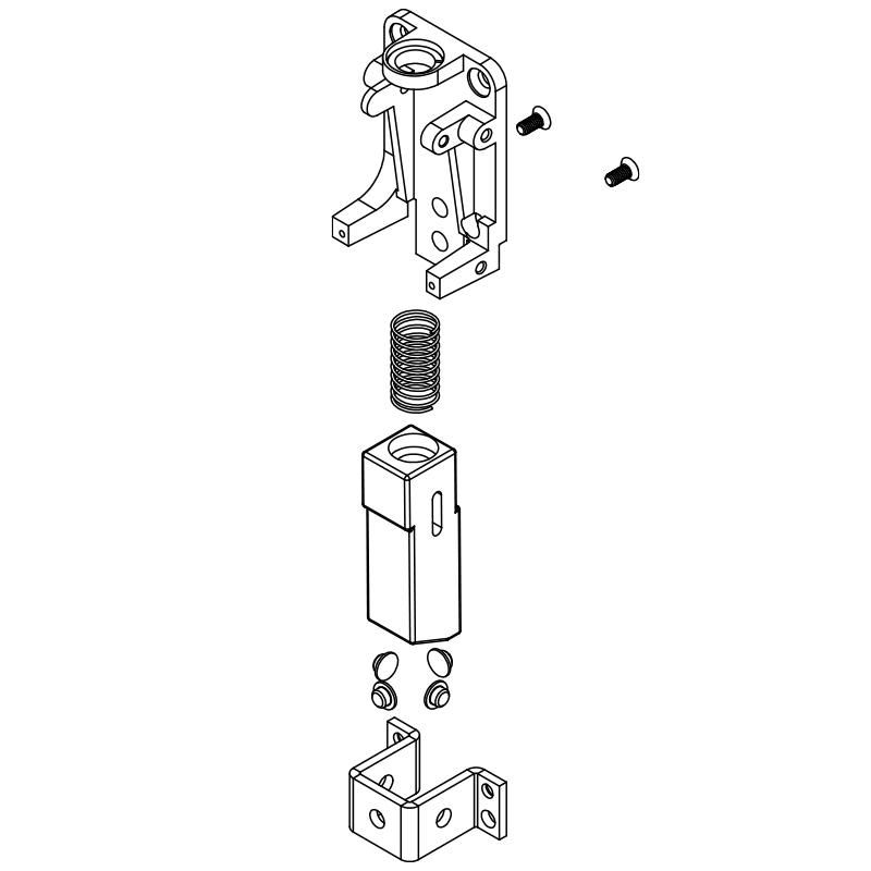 Sargent 68-4558 Fire Rated 12 Bottom Case Assembly for 8700 Series Surface Vertical Rod Exit Devices