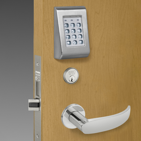 Sargent KP-8276-LNP Keypad Mortise Lock Entry Key Override with Deadbolt Cylinder Override