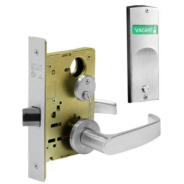 Sargent V20-8265-LNL-US26D Privacy Bathroom Mortise Lock, With 