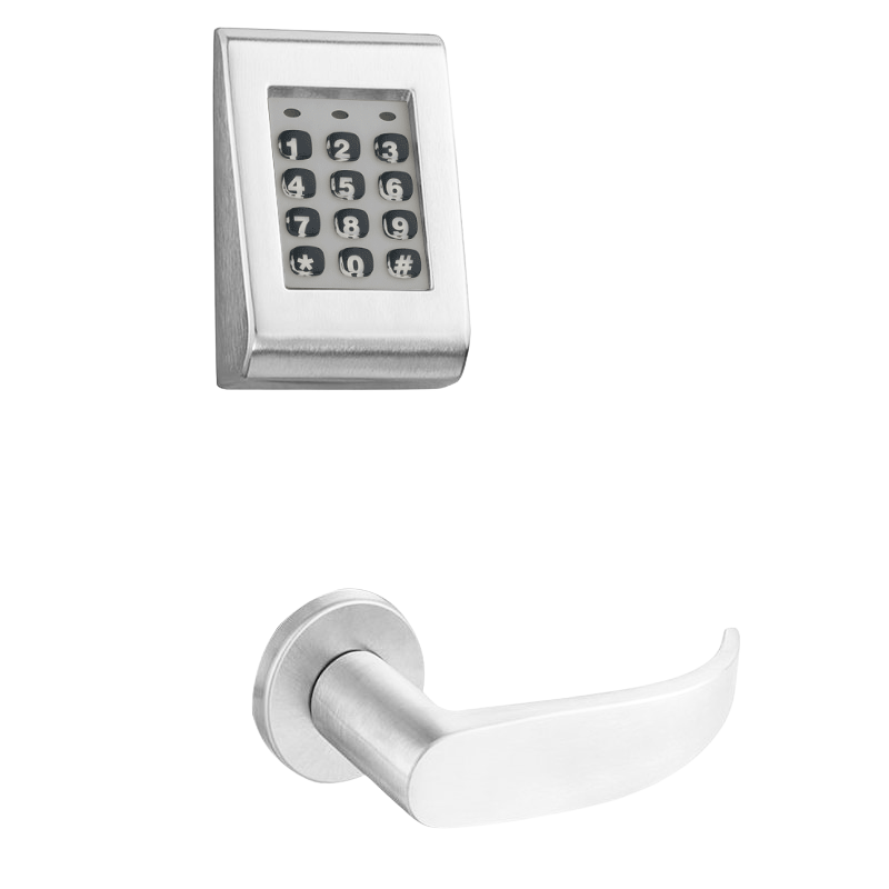 Sargent KP-8278-LNP Keypad Mortise Lock, Entry Key Override, No Deadbolt, Less Cylinder, Field Reversible