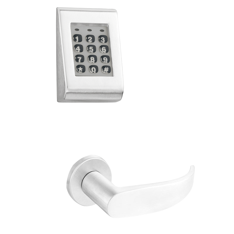 Sargent KP-8278-LNP Keypad Mortise Lock, Entry Key Override, No Deadbolt, Less Cylinder, Field Reversible