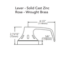 Sargent V66-10XU68-VSLL Hospital Privacy Function Cylindrical Indicator Lock, VSLL Trim Both Side, White/Red, Non-Keyed
