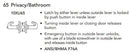 Sargent V66-10XU65-VSLL Privacy/Bathroom Function Cylindrical Indicator Lock, VSLL Trim Both Side, White/Red, Non-Keyed