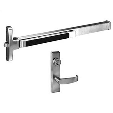 Sargent 8504-G-ETL Narrow Stile Rim Exit Device, Night Latch Function,