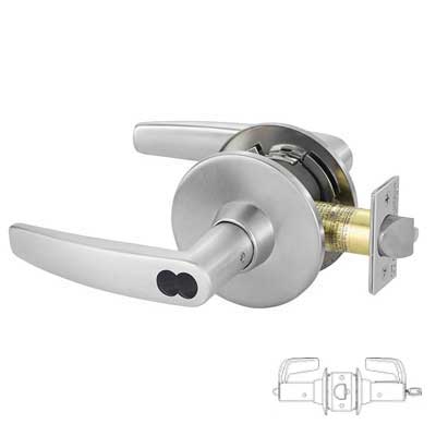 Sargent 28-11G05-US26D 11 Line Grade 1 Cylindrical Lever Lock - (28) 2-3/4" Backset, 4-7/8" Strike, Satin Chrome Finish