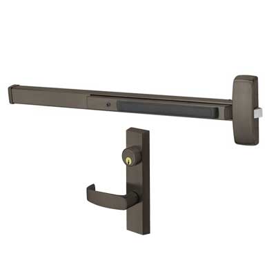 Sargent 12-8804-G-ETL Fire Rated Rim Exit Device, Night Latch Function, 43"-48" Bar, ETL Trim