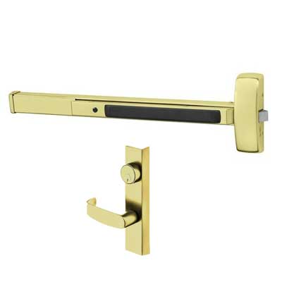 Sargent 12-8804-G-ETL Fire Rated Rim Exit Device, Night Latch Function, 43"-48" Bar, ETL Trim