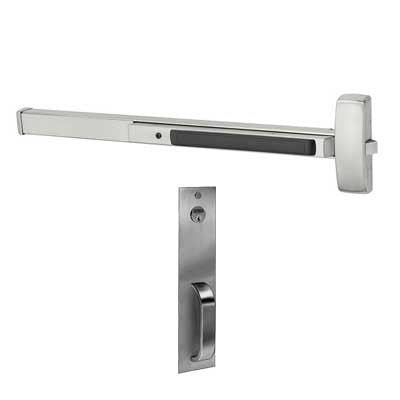 Sargent 56-12-8804-G-PSB (12) Fire Rated Rim Exit Device (56) Electric Latch Retraction, 43"-48" Dr Widths, PSB Pull Trim