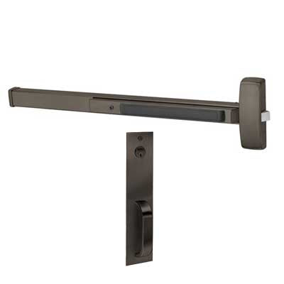 Sargent 56-12-8804-G-PSB (12) Fire Rated Rim Exit Device (56) Electric Latch Retraction, 43"-48" Dr Widths, PSB Pull Trim