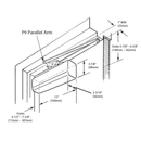 Sargent 351 P9 Door Closer Powerglide Standard Parallel Arm dimensions