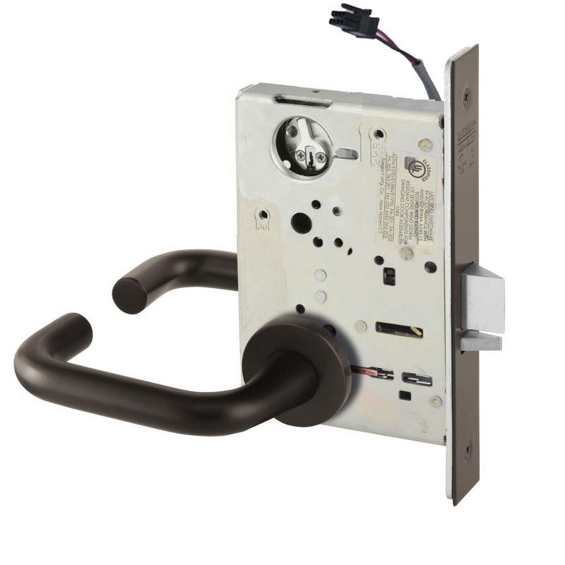 Sargent RX-LC-8204-24V-LNJ Storeroom 24V Electrified Mortise Lock, LN Rose, J Lever, RX Switch