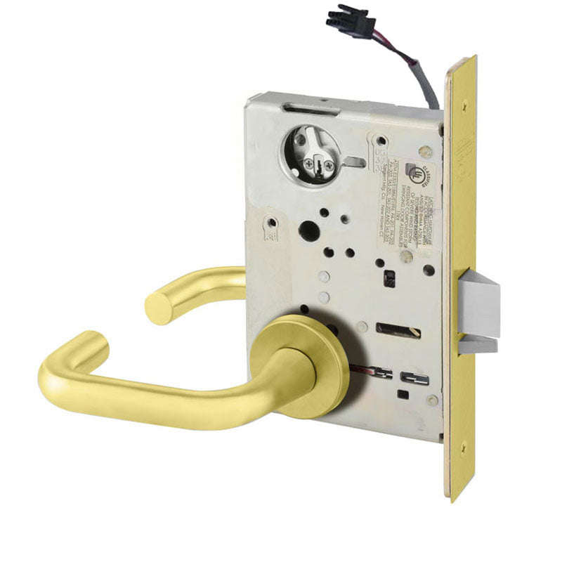 Sargent RX-LC-8204-24V-LNJ Storeroom 24V Electrified Mortise Lock, LN Rose, J Lever, RX Switch