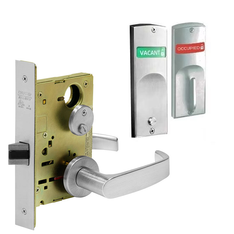 Sargent V20-8265-LNL-US26D Privacy Bathroom Mortise Lock With "V20" Indicator