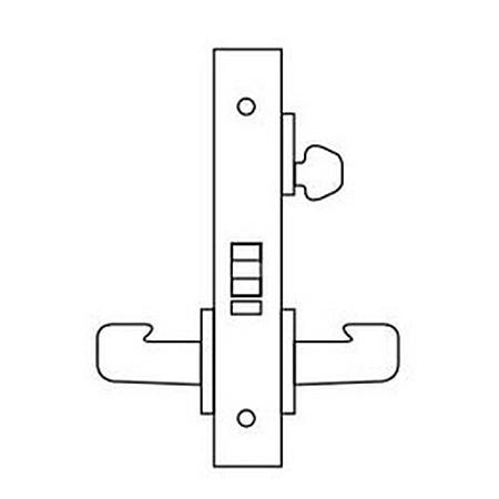 Sargent 8271-24V-LNJ-26D Electric Mortise Lock, Fail Secure, 24V, LA K